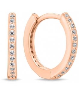 Brilio Silver Brilio Silver Glittering Bronze Hoop Earrings EA159R