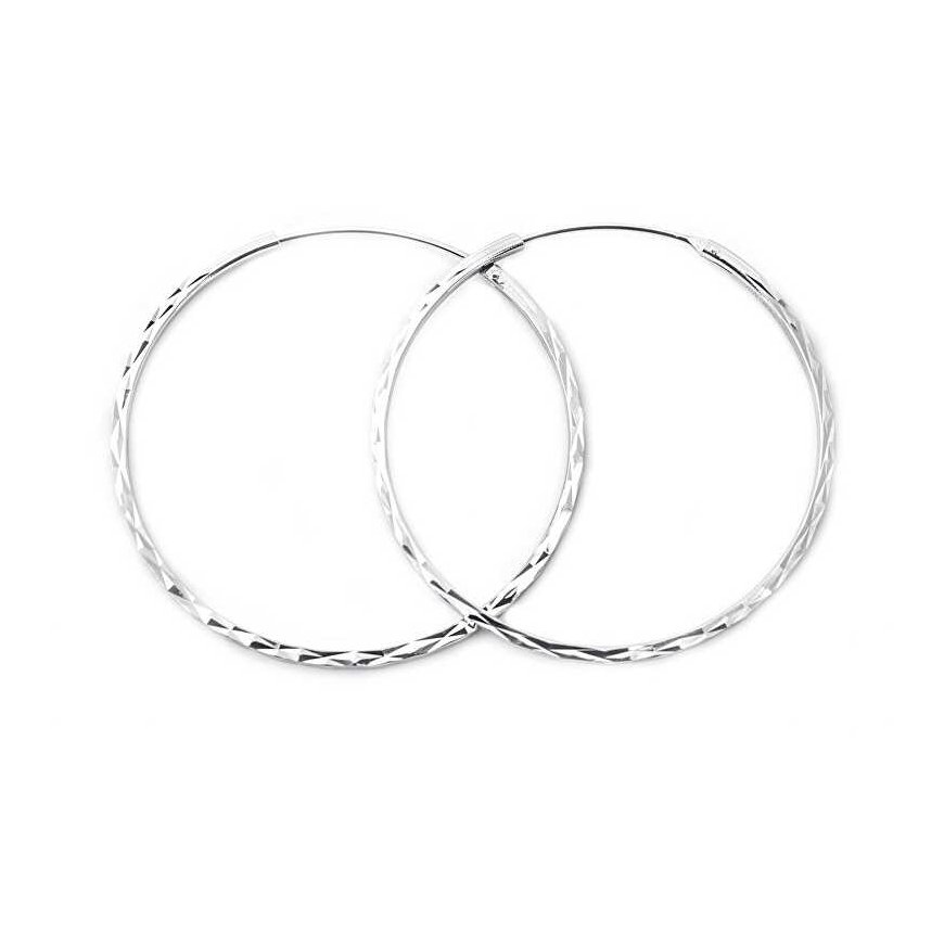 Beneto Trendy round earrings made of silver AGUC2439 / SCS