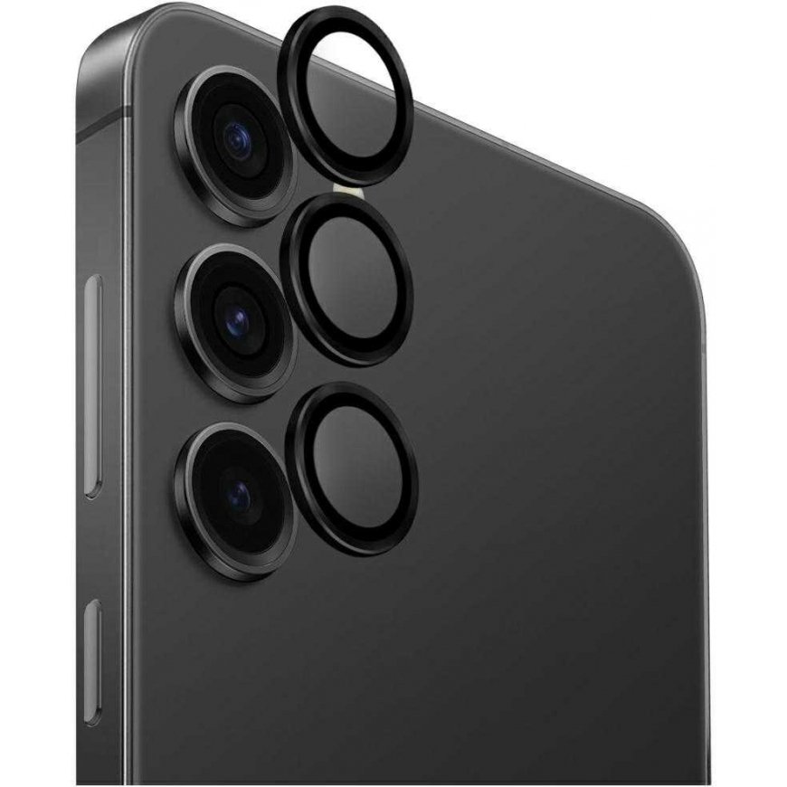 Protective glass for the phone camera UNIQ Optix Aluminum Camera Lens Samsung Galaxy S25+ black