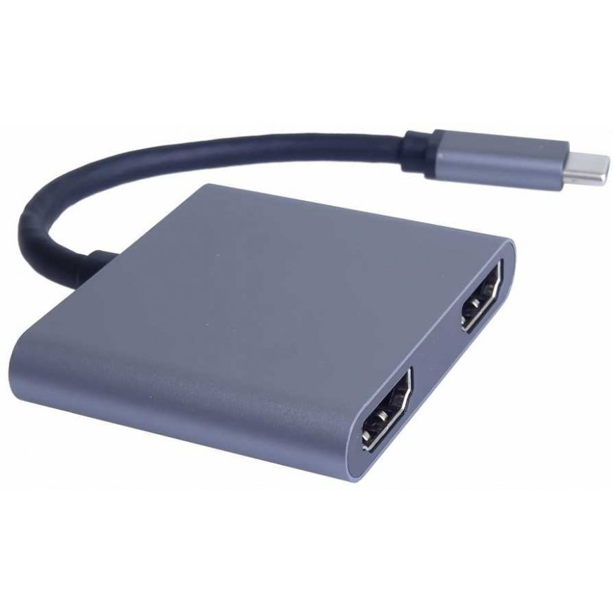 PremiumCord MST Adapter USB-C to 2x HDMI, USB3.0, PD, 4K and FULL HD 1080p resolution – 4