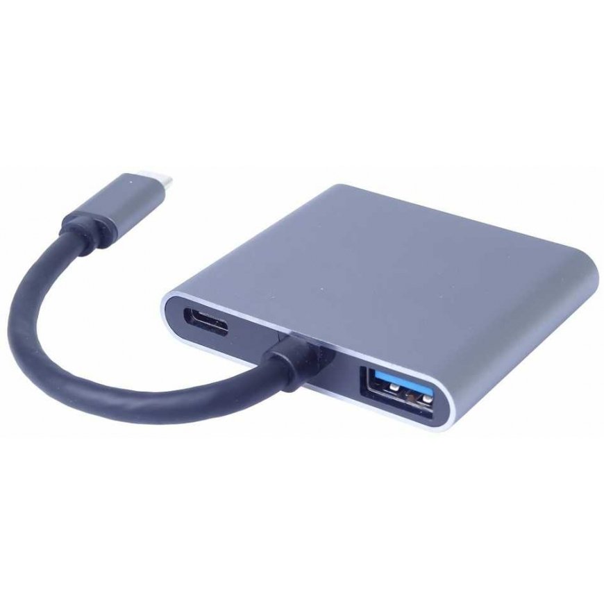 PremiumCord MST Adapteris USB-C to 2x HDMI, USB3.0, PD, 4K and FULL HD 1080p resolution – 5