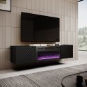 Cama RTV cabinet with electric fireplace ONDA 180x40x39-58 black (standing or wall mounted) Cama RTV cabinet with electric fireplace ONDA 180x40x39-58 black (standing or wall mounted)