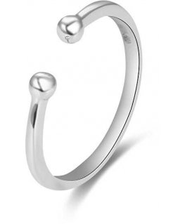 Beneto Minimalist Open Ring in Silver AGG470