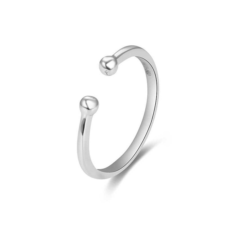 Beneto Minimalist Open Ring in Silver AGG470