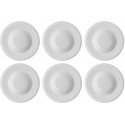 Set of 6 bosco soup plates - white, 23 cm