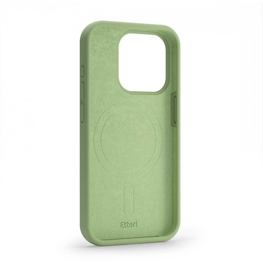 Case Telforceone Etteri Silicone Mag Apple iPhone 12 / 12 Pro 6.1" light green – 4