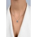 Brilio Silver Silver necklace with blue synthetic opal NCL190WB Brilio Silver Silver necklace with blue synthetic opal NCL190WB