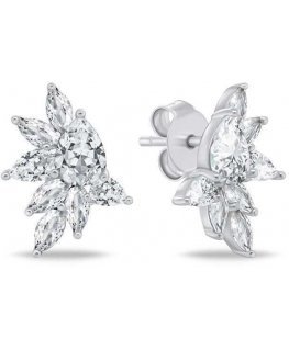 Brilio Silver Charming silver earrings with zircons EA1165W