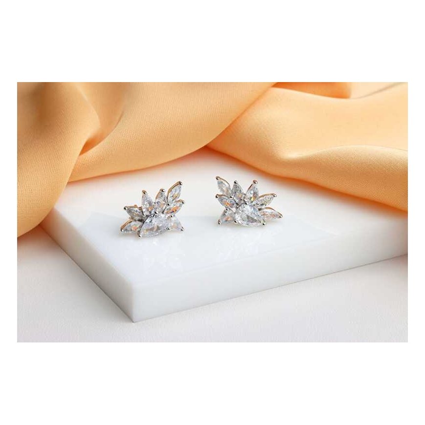 Brilio Silver Charming silver earrings with zircons EA1165W – 5
