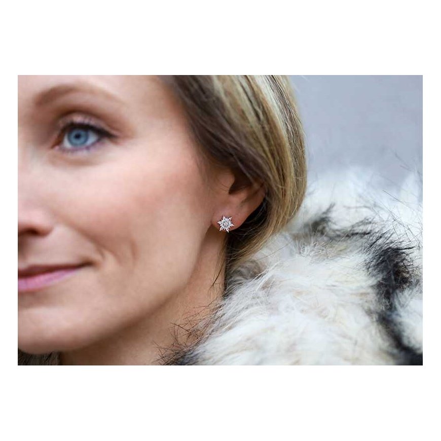 Agato Charming Silver Korvakorut Lumihiutaleet AGT-E005PW – 2