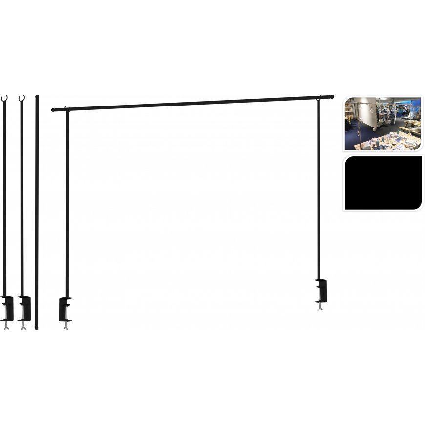 Mondex Lighting frame above metal table