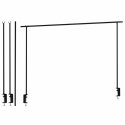 Mondex Lighting frame above metal table black 135-250cm Mondex Lighting frame above metal table black 135-250cm