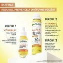 „Garnier“ vitamino C skaistinantis makiažą UV dulksna veido kremas nuo saulės „Garnier“ vitamino C skaistinantis makiažą UV dulksna veido kremas nuo saulės