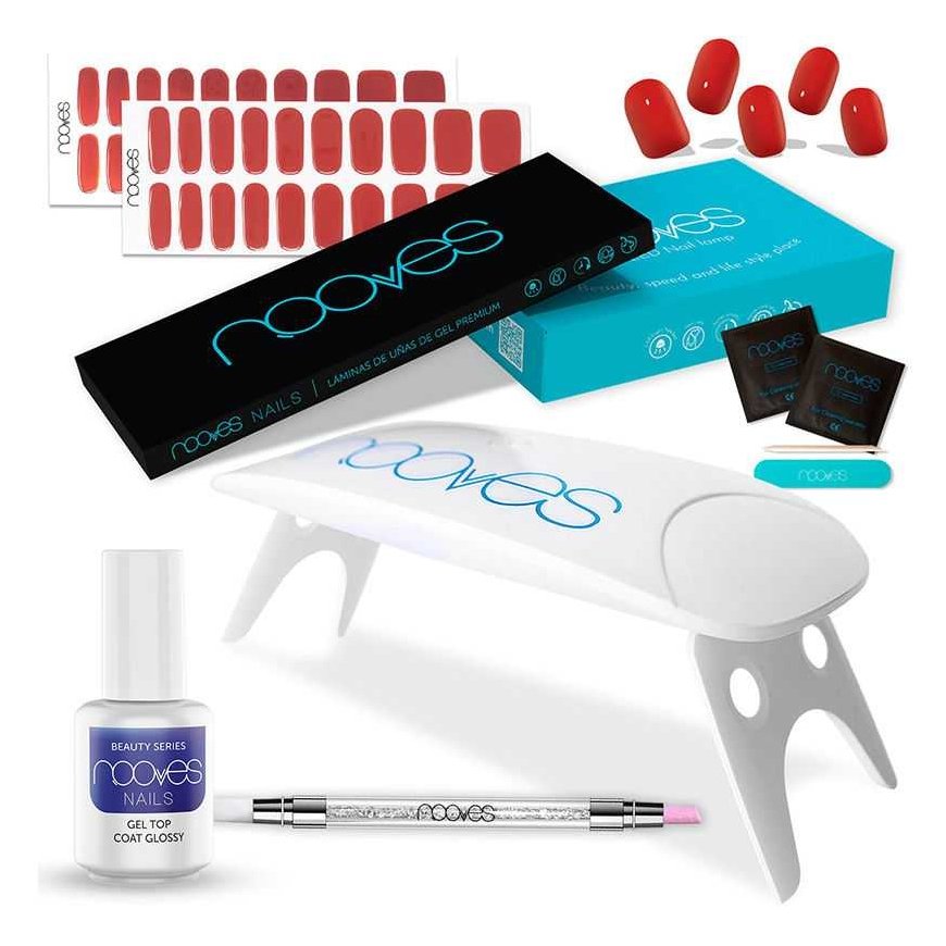 Nooves Láminas De Uñas De Gel Premium Estuche 8 U