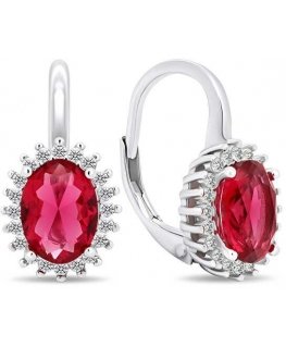 Brilio Silver Brilio Silver Luxury silver earrings with zircons EA422WR
