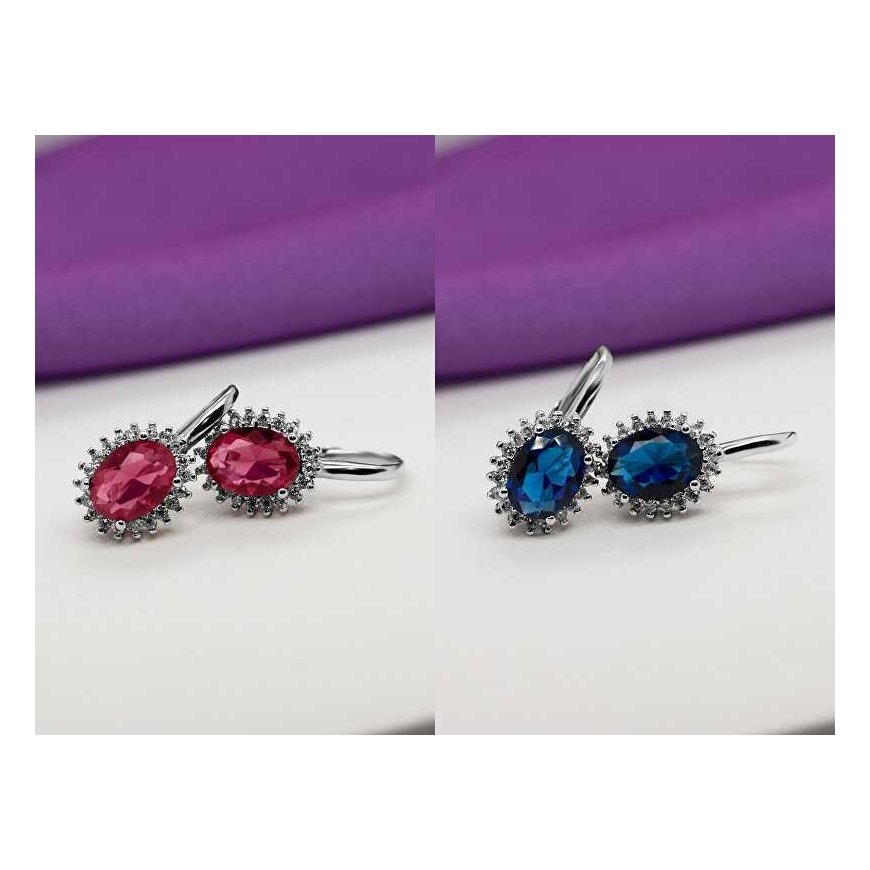 Brilio Silver Brilio Silver Luxury silver earrings with zircons EA422WR – 3