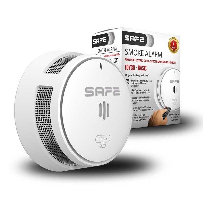 SAFEHOME SAFE 10Y30-BASIC fire detector, autonomous, built-in lithium battery, 7-year warranty – 5
