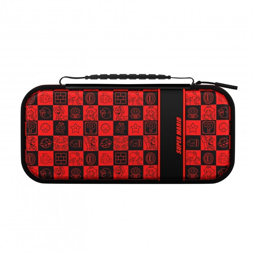 PDP 500-224-SPIG kannettavan pelikonsolin suojakotelo Hardshell case -kotelo Nintendo musta, Punaine