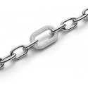Daniel Wellington Ylellinen teräskaulakoru kristalleilla Crystal Link DW00400607