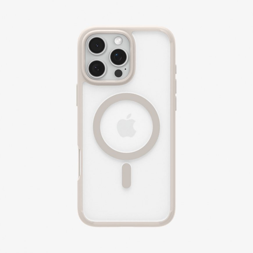 Spigen Ultra Hybrid (MagFit) matkapuhelimen suojakotelo 17,5 cm (6.9") Suojus Beige, Läpinäkyvä