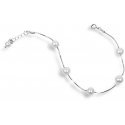 Jwl Luxury Pearls Delicate bracelet, genuine white pearls JL0173