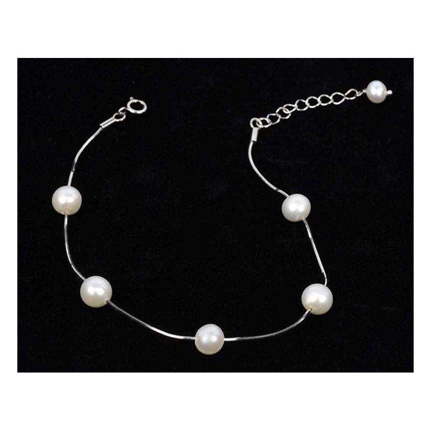 Jwl Luxury Pearls Švelni apyrankė, tikri balti perlai JL0173 – 2