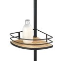 WENKO 24756100 plaukts Brīvi stāvošs Bamboo, Nerūsējošs tērauds Melns, Koks WENKO 24756100 plaukts Brīvi stāvošs Bamboo, Nerūsējošs tērauds Melns, Koks
