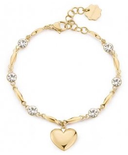 Brosway Beautiful gold-plated bracelet with heart and chakra crystals BHKB212