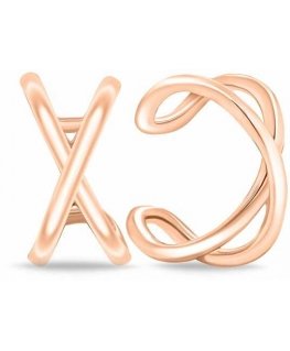 Brilio Silver Fashionable gold-plated earring EA696R