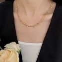 Troli Double Gold Plated Cube Necklace Troli Double Gold Plated Cube Necklace
