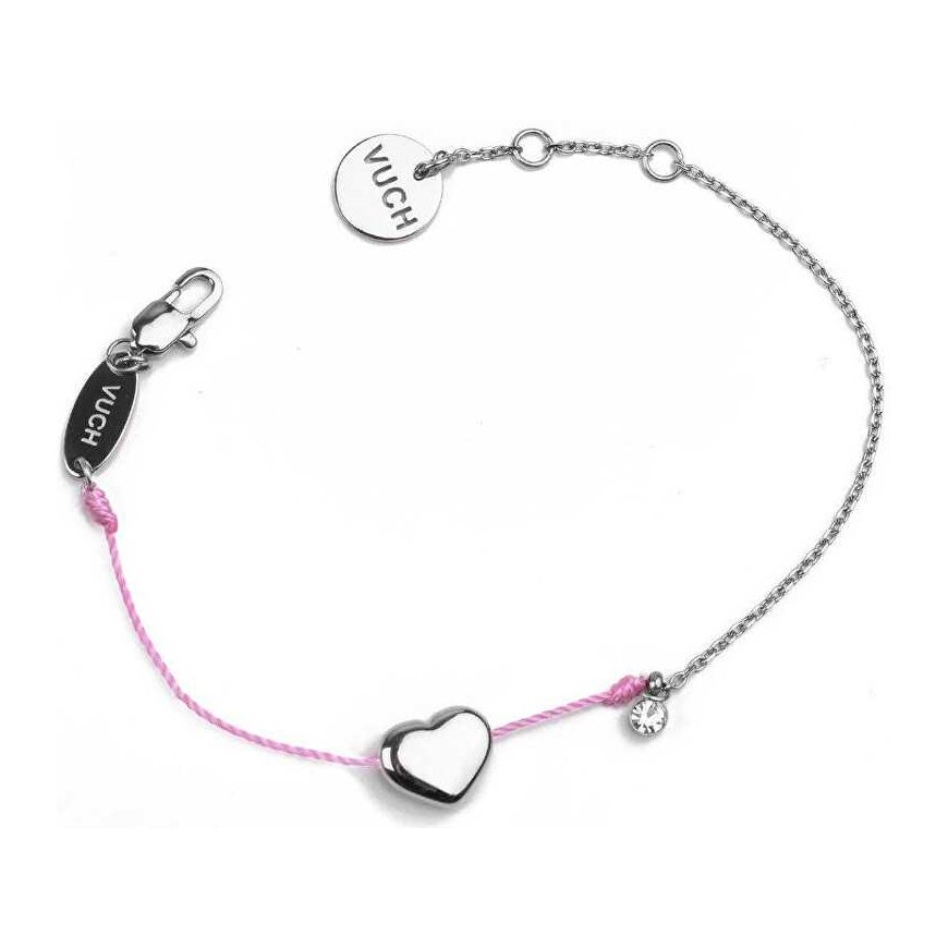 Vuch Fashion Shiny Heart Rožinė apyrankė