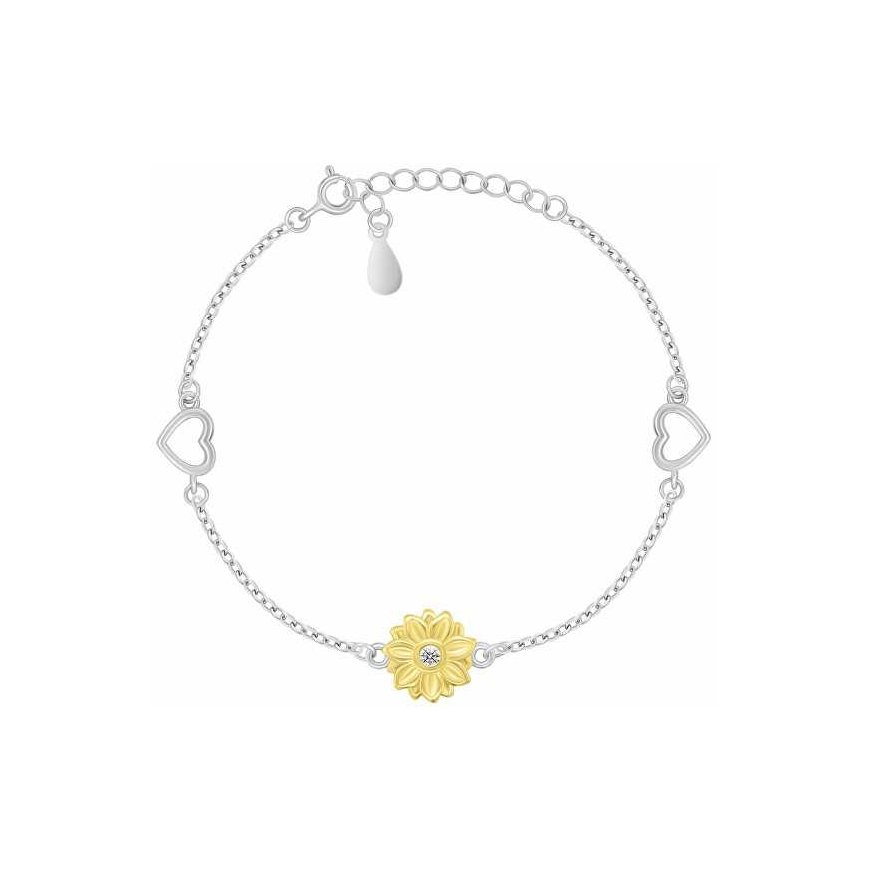 Brilio Silver Charming kaksisävyinen korusetti zirkoneilla SET280WY (korvakorut, rannekoru) – 3