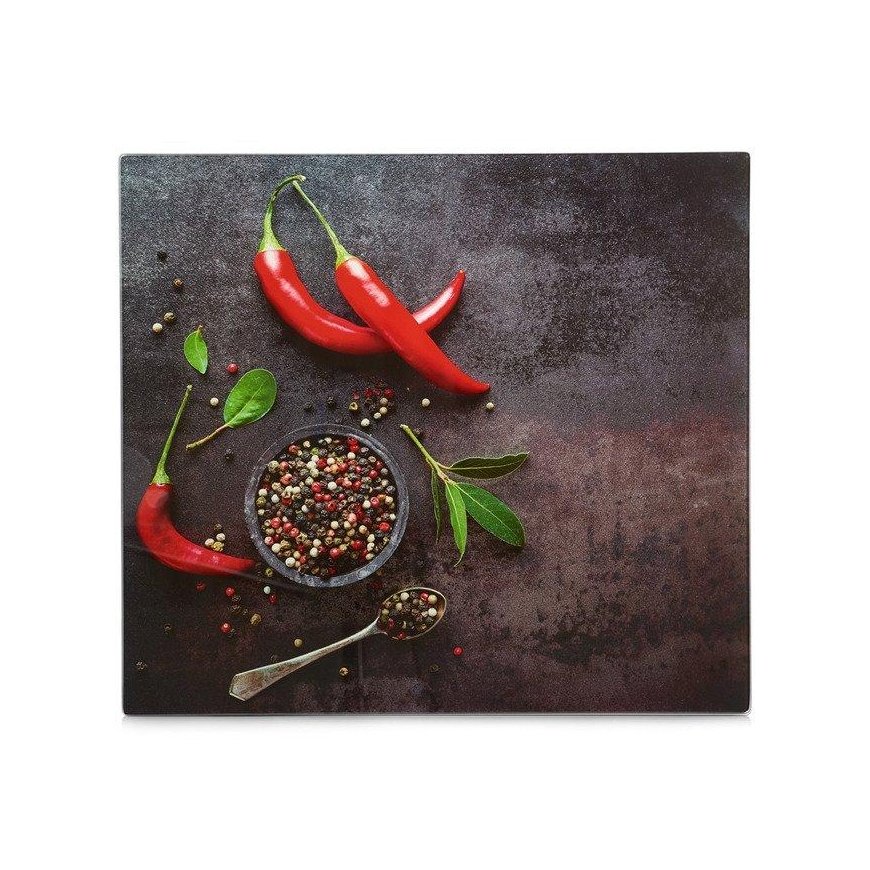 Zeller hob, cutting board, glass, hob protector, heat resistant, serving, countertop protector, hot dishwasher safe