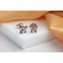 Brilio Silver Kauniit hopeiset perhoskorvakorut zirkoneilla EA1114WP