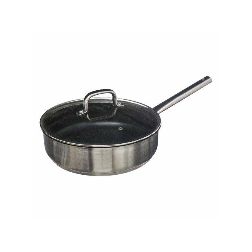 Steel Stainless steel frying pan with