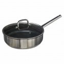 Stainless steel frying pan with lid, non-stick coating, 29.5 cm Stainless steel frying pan with lid, non-stick coating, 29.5 cm