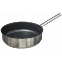 Steel Nerūdijančio plieno keptuvė su dangčiu, nepridegančia danga, 29,5 cm Steel Nerūdijančio plieno keptuvė su dangčiu, nepridegančia danga, 29,5 cm