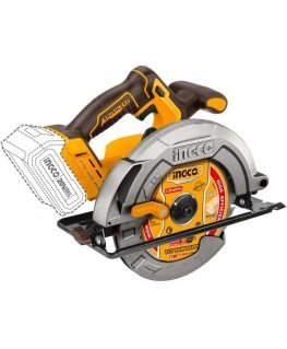 Ingco CSLI18511 cordless circular saw including battery and charger