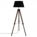 Dekoracja Domu Lamp Medinis toršeras RUNO stovimas šviestuvas su gaubtu - juodos spalvos, aukštis 145 cm Dekoracja Domu Lamp Medinis toršeras RUNO stovimas šviestuvas su gaubtu - juodos spalvos, aukštis 145 cm