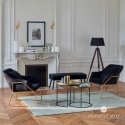 Dekoracja Domu Lamp Medinis toršeras RUNO stovimas šviestuvas su gaubtu - juodos spalvos, aukštis 145 cm Dekoracja Domu Lamp Medinis toršeras RUNO stovimas šviestuvas su gaubtu - juodos spalvos, aukštis 145 cm