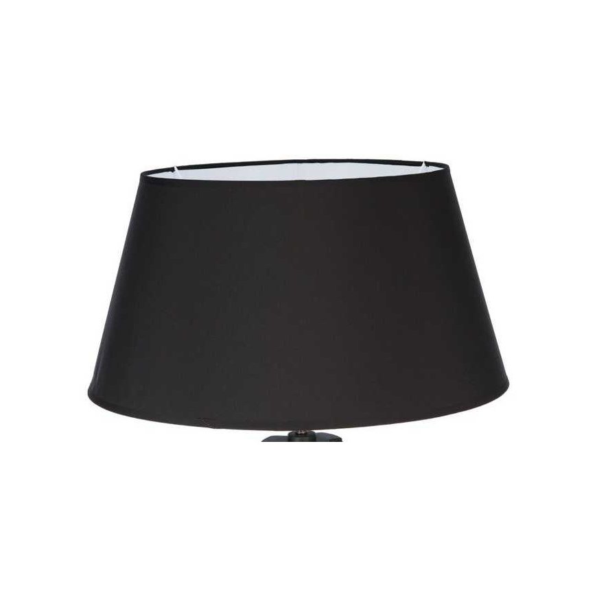 Dekoracja Domu Lamp Medinis toršeras RUNO stovimas šviestuvas su gaubtu - juodos spalvos, aukštis 145 cm – 4