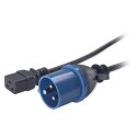 APC C19/IEC309 2.5m Must 2,5 m C19 pistikut APC C19/IEC309 2.5m Must 2,5 m C19 pistikut