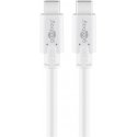 Goobay 67194 USB-kaabel USB 3.2 Gen 2 (3.1 Gen 2) 1 m USB C Valge