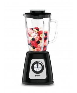 Tefal BlendForce II BL4358 1.25 L Tabletop blender 800 W Black, Brushed steel
