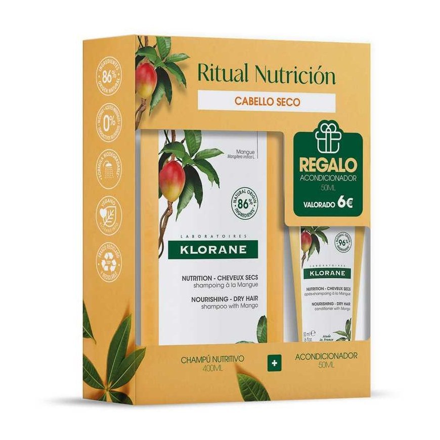 Klorane AL MANGO NOURISHING Šampūnas LOT 2 pz – 2