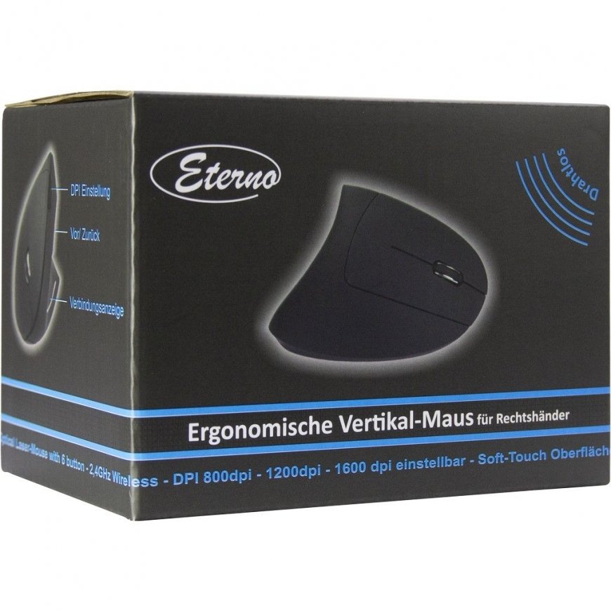Inter-Tech KM-206R mouse Office Ambidextrous RF Wireless Optical 1600 DPI – 5