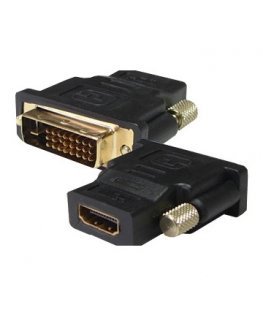 SBOX AD.DVI-HDMI kaabli soomuutja DVI (24+1) HDMI A Must