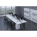 Neomounts NM-D775WHITEPLUS monitorin kiinnike ja jalusta 124,5 cm (49") Vastaanotto Valkoinen