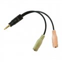 LogiLink CA0021 audio cable 0.15 m 3.5mm 2 x 3.5mm Black LogiLink CA0021 audio cable 0.15 m 3.5mm 2 x 3.5mm Black
