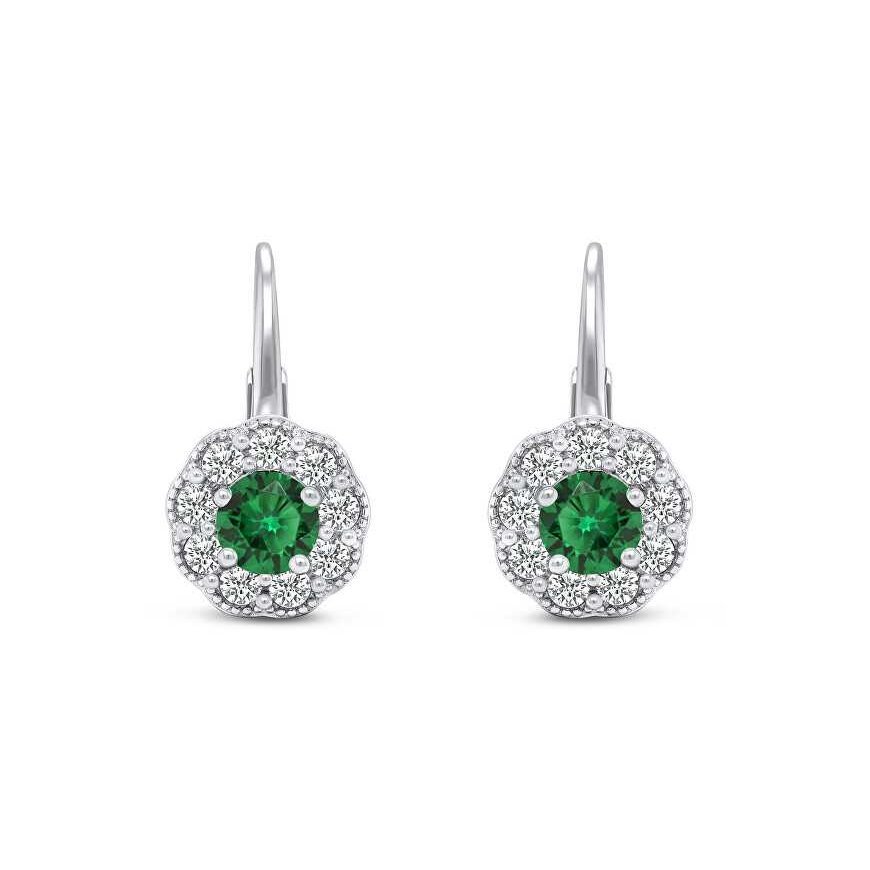 Brilio Silver Brilio Silver Dazzling silver dangling earrings with zircons EA333WG – 2